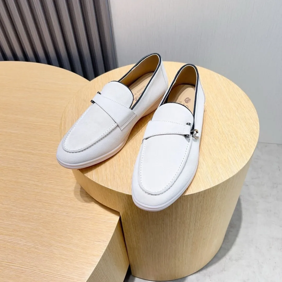 Men's Men's Shoes💰Men's Shoes💰440💰[loro piana] Couple's Style - The new moccasins are made of water-repellent treated suede uppers with rubber soles, a classic. The complex craftsmanship and meticulous structure make the shoes light and soft, allowing you to walk comfortably and freely. Perfect for wearing at the beach or out in the water during the summer. Women’s size: 35-40 Men’s size: 38-45